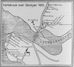 [Kart over Steinkjer 1835]